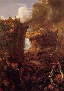 Thomas Cole Portage Falls on the Genesee oil painting